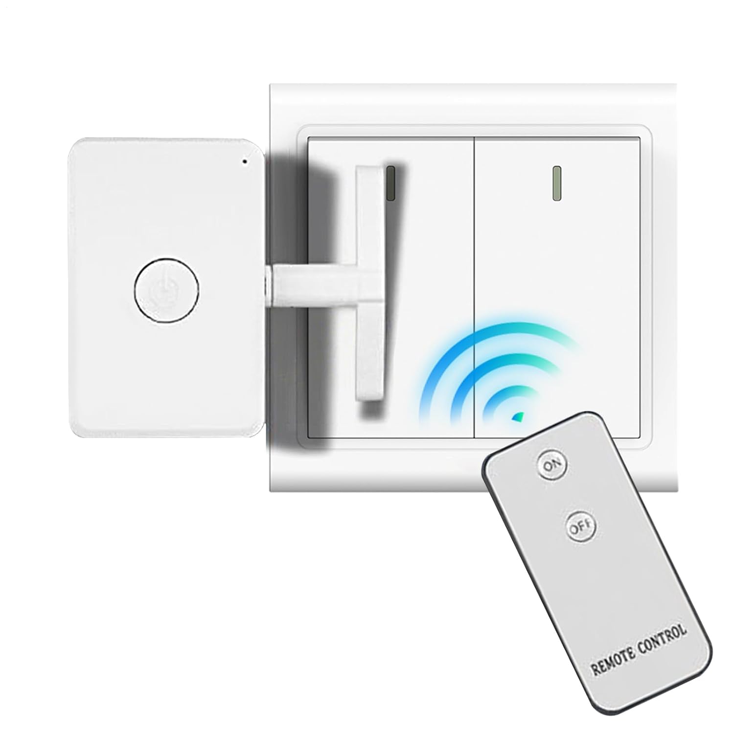 Wireless, Trigger for Appliances with Simple Setup, Battery Operated Compact Mechanical Lifter, Universal Finger Bot for Light Socket Power Outlet Office 1pack